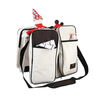 MommyEase™ | Comodidad todo en uno para viajar - Bolso de pañales de lujo con moisés de viaje